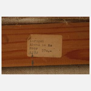 Wiktor Korecki, "Abend im Moor"