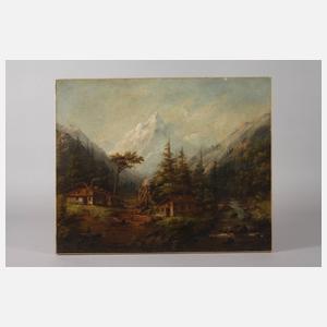 Otto Linnertz, Alpenlandschaft