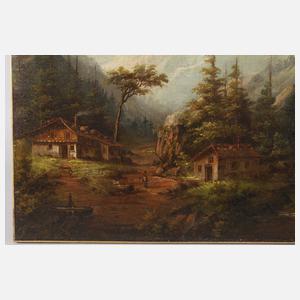 Otto Linnertz, Alpenlandschaft