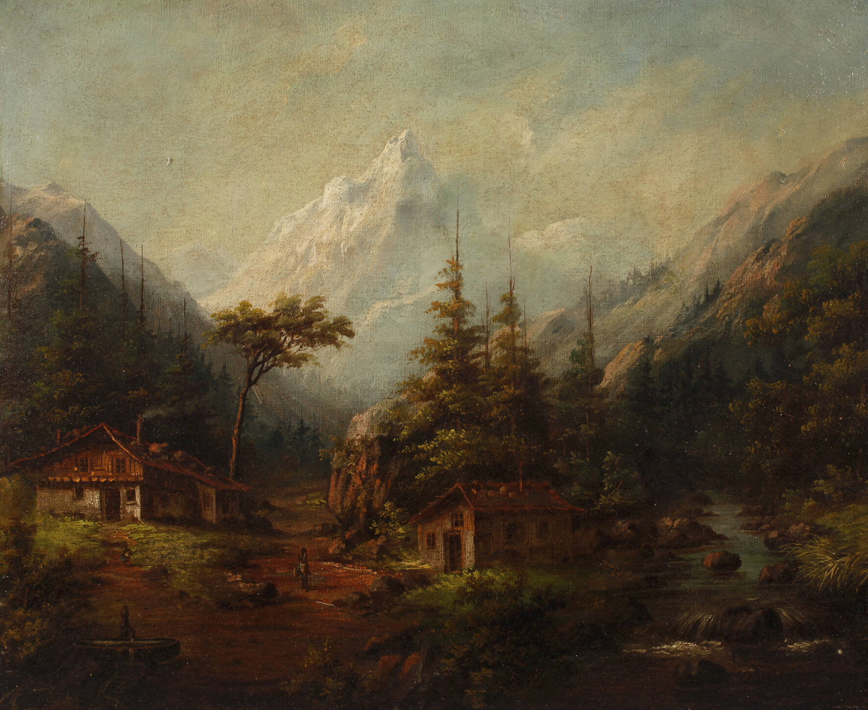 Otto Linnertz, Alpenlandschaft