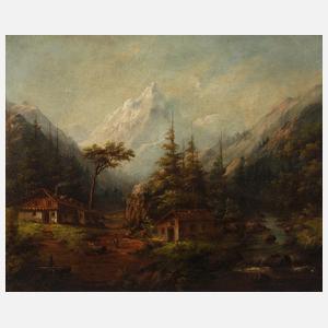Otto Linnertz, Alpenlandschaft