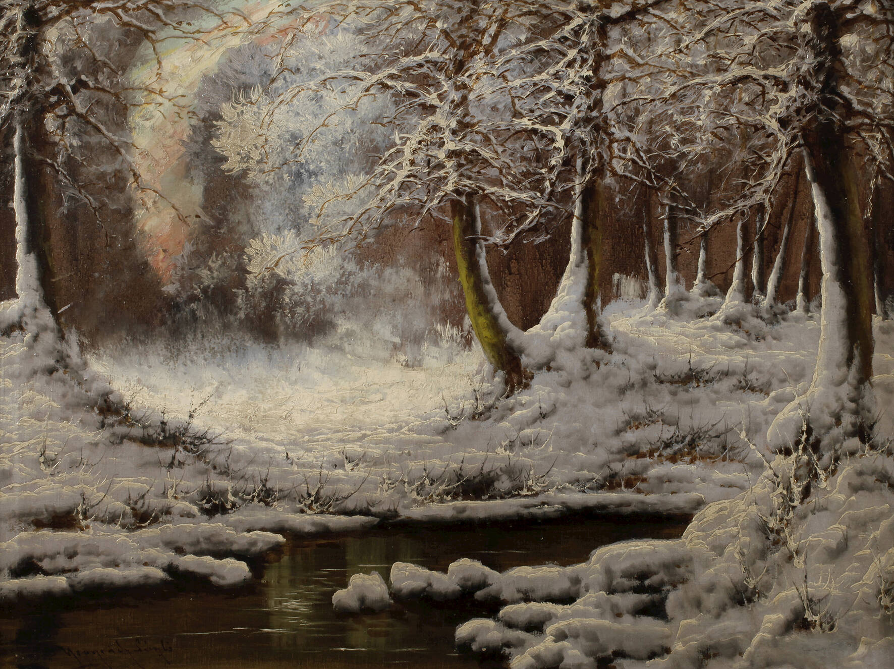 Laszlo Neogrady, Winterlandschaft