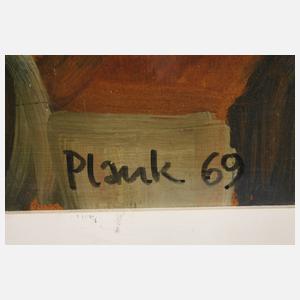 Plank, Dorf im Abendlicht