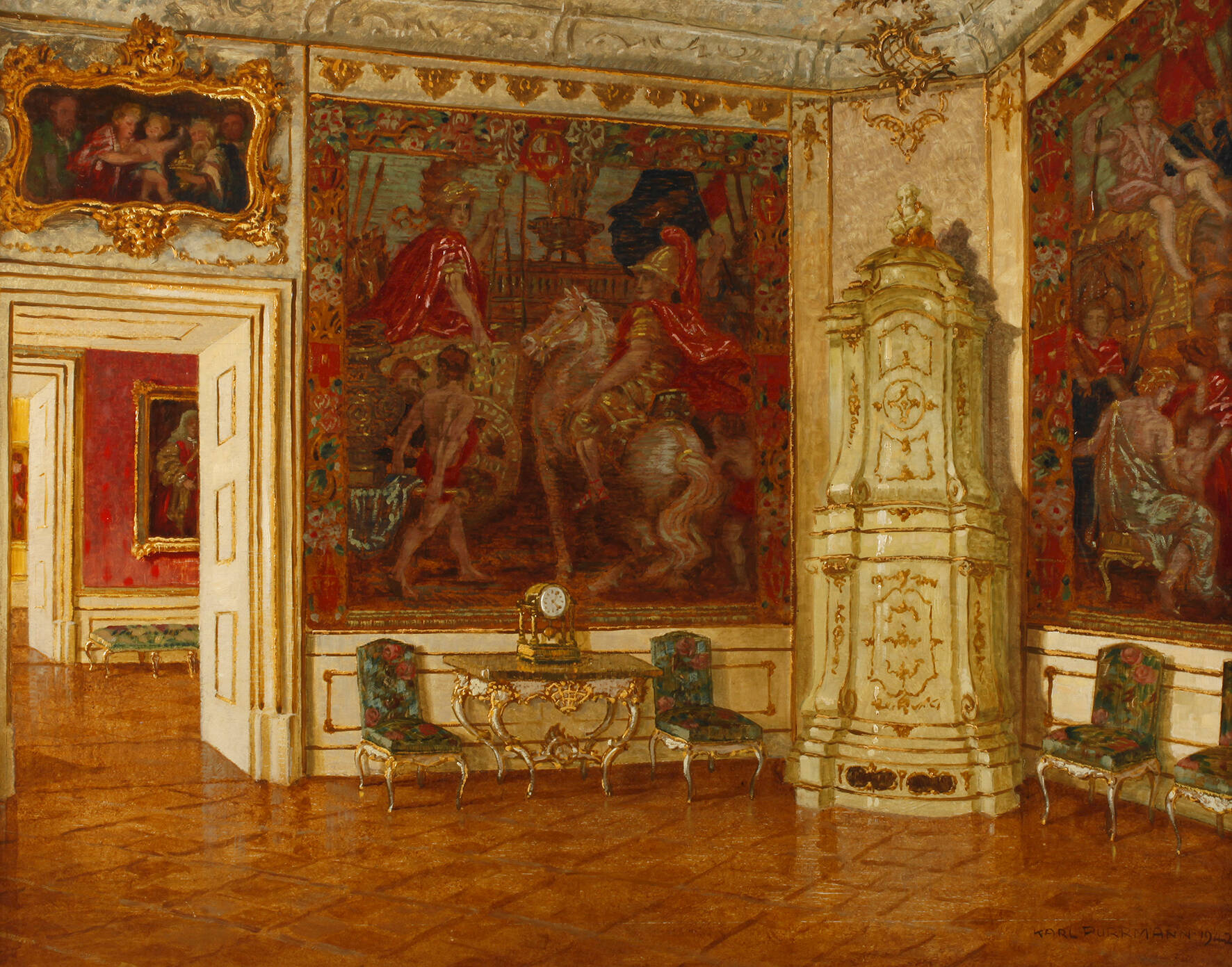 Karl Purrmann, "Alexanderzimmer Würzburg"