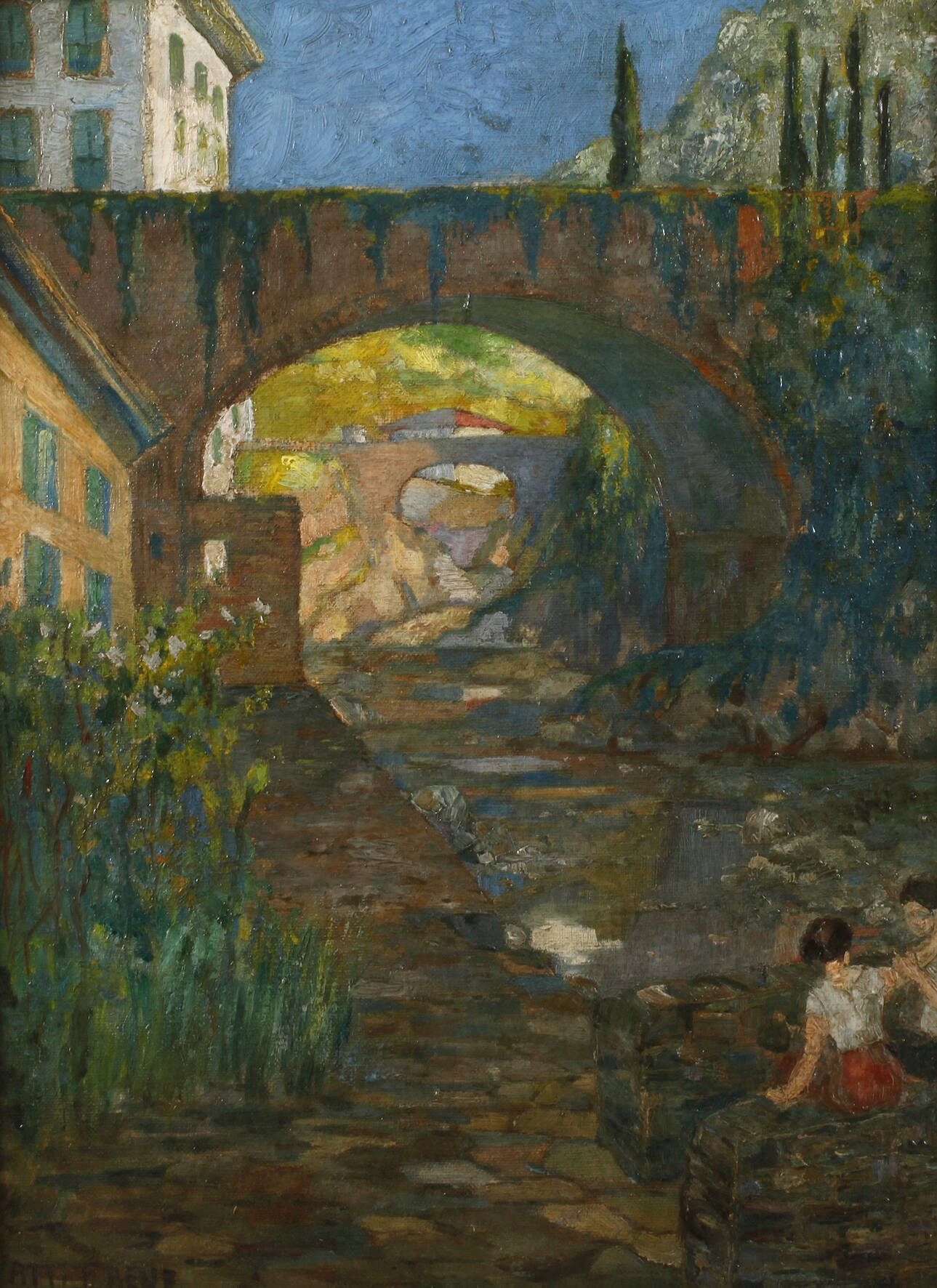 Atti F. Renz, An der Brücke