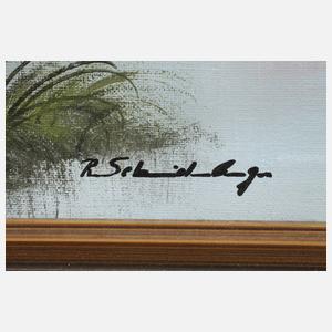 Rudi Schneiderbanger, Abend am Waldsee