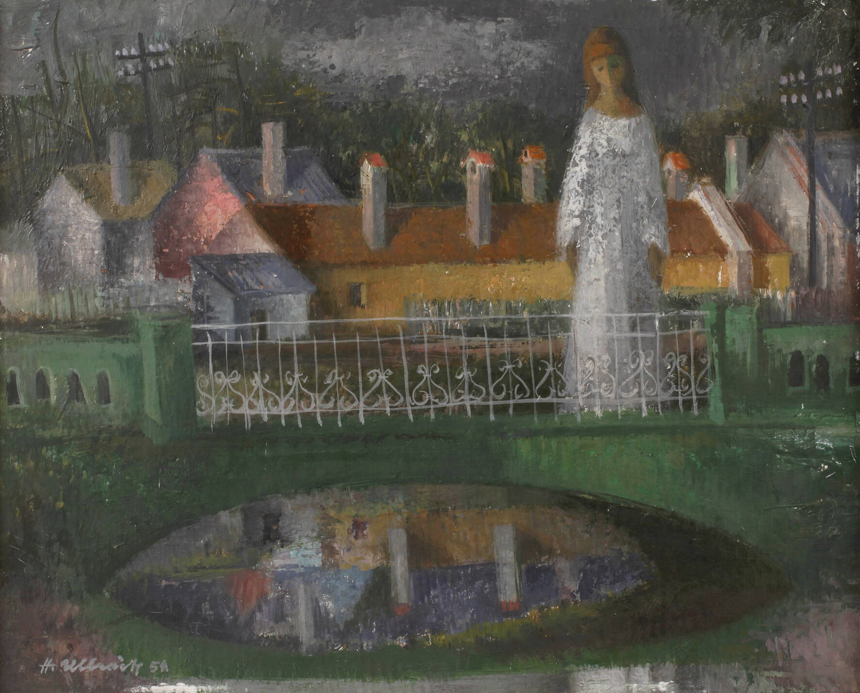 Helmut Ullrich, "Mädchen auf der Brücke"