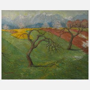 Eugen Vinnai, Blühende Obstbäume