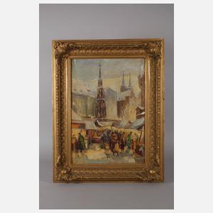 C. Weber, Der Schöne Brunnen mit Christkindlmarkt