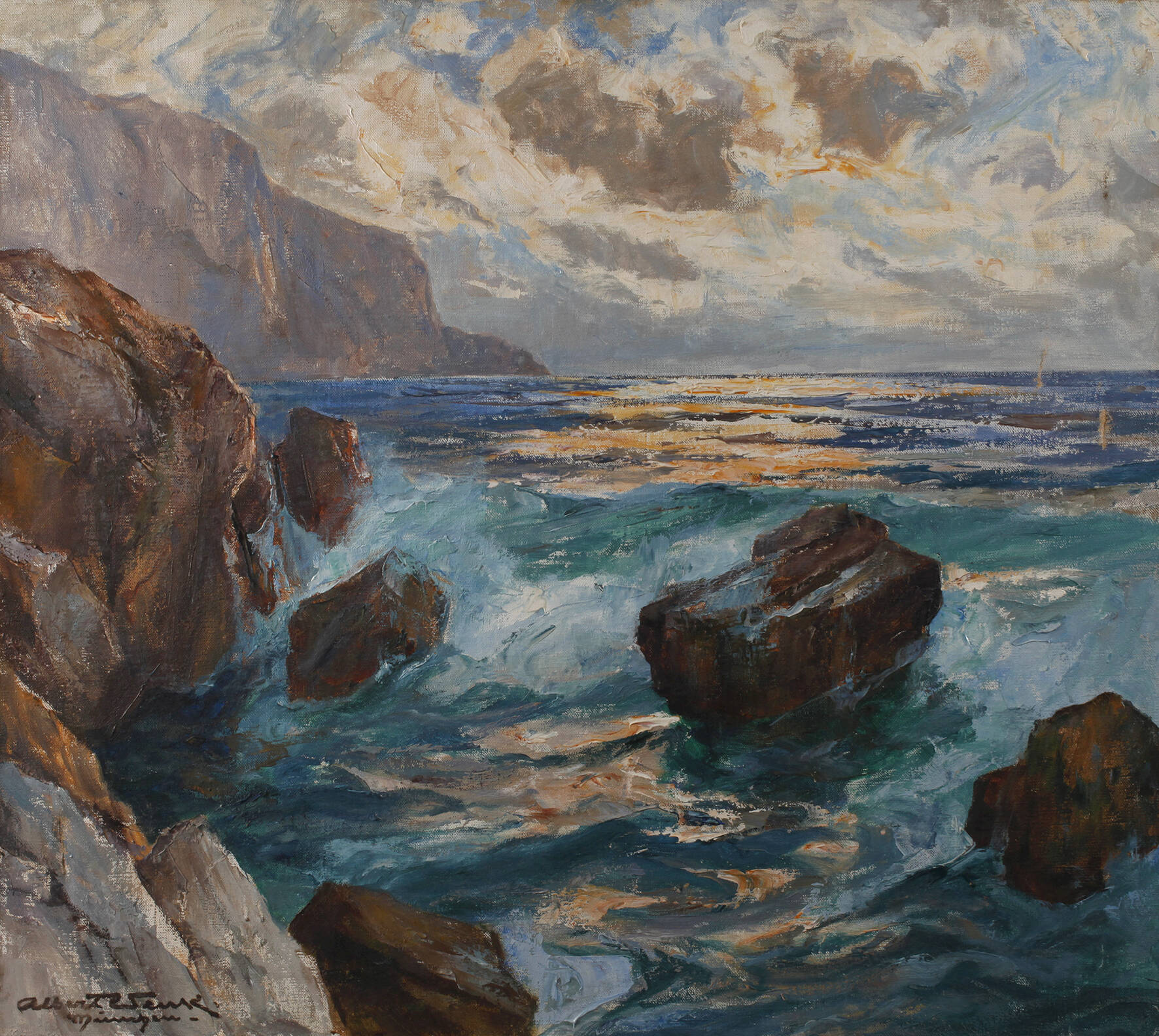 Albert Wenk, An der Steinküste