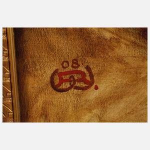 Rudolf Wünsch, attr., Mädchen mit Kirschen