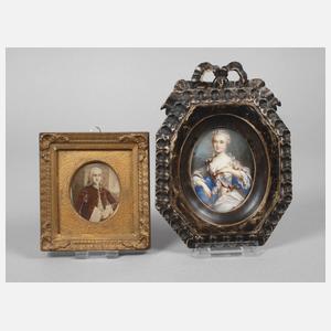 Zwei Miniaturportraits