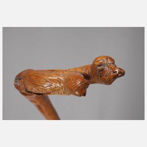 Geschnitzter Spazierstock