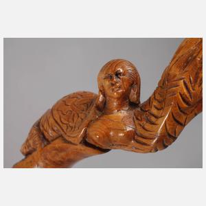 Geschnitzter Spazierstock