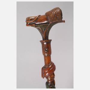 Geschnitzter Spazierstock