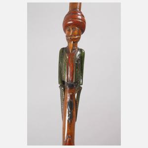 Geschnitzter Spazierstock