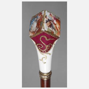 Spazierstock Porzellan