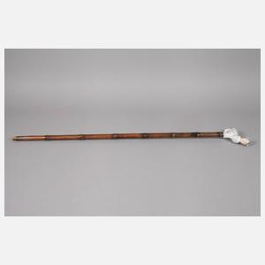 Spazierstock Porzellan