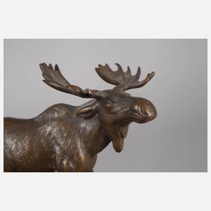 Miniaturbronze Elch
