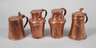Vier Kupferkannen