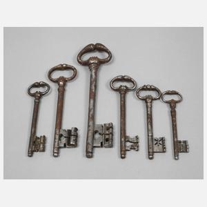 Konvolut barocke Schlüssel