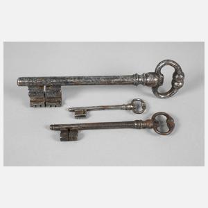 Konvolut barocke Schlüssel