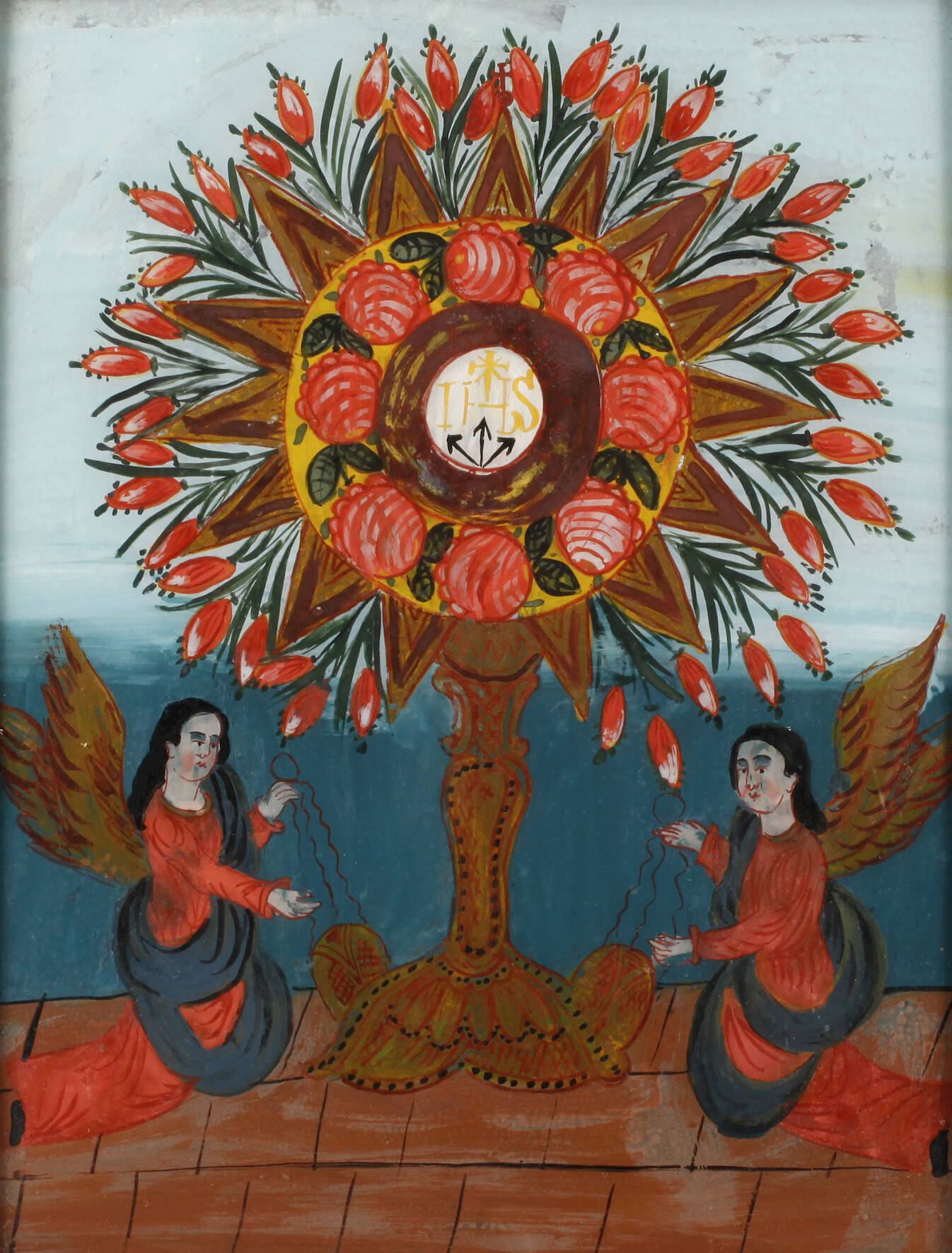 Votivbild Hinterglasmalerei