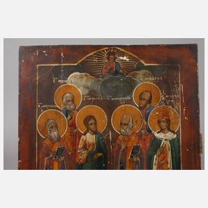 Ikone mit ausgewählten Heiligen