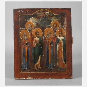 Ikone mit ausgewählten Heiligen