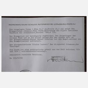 Ikone Heiliger Apostel Johannes