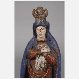 Geschnitzte Heiligenplastik