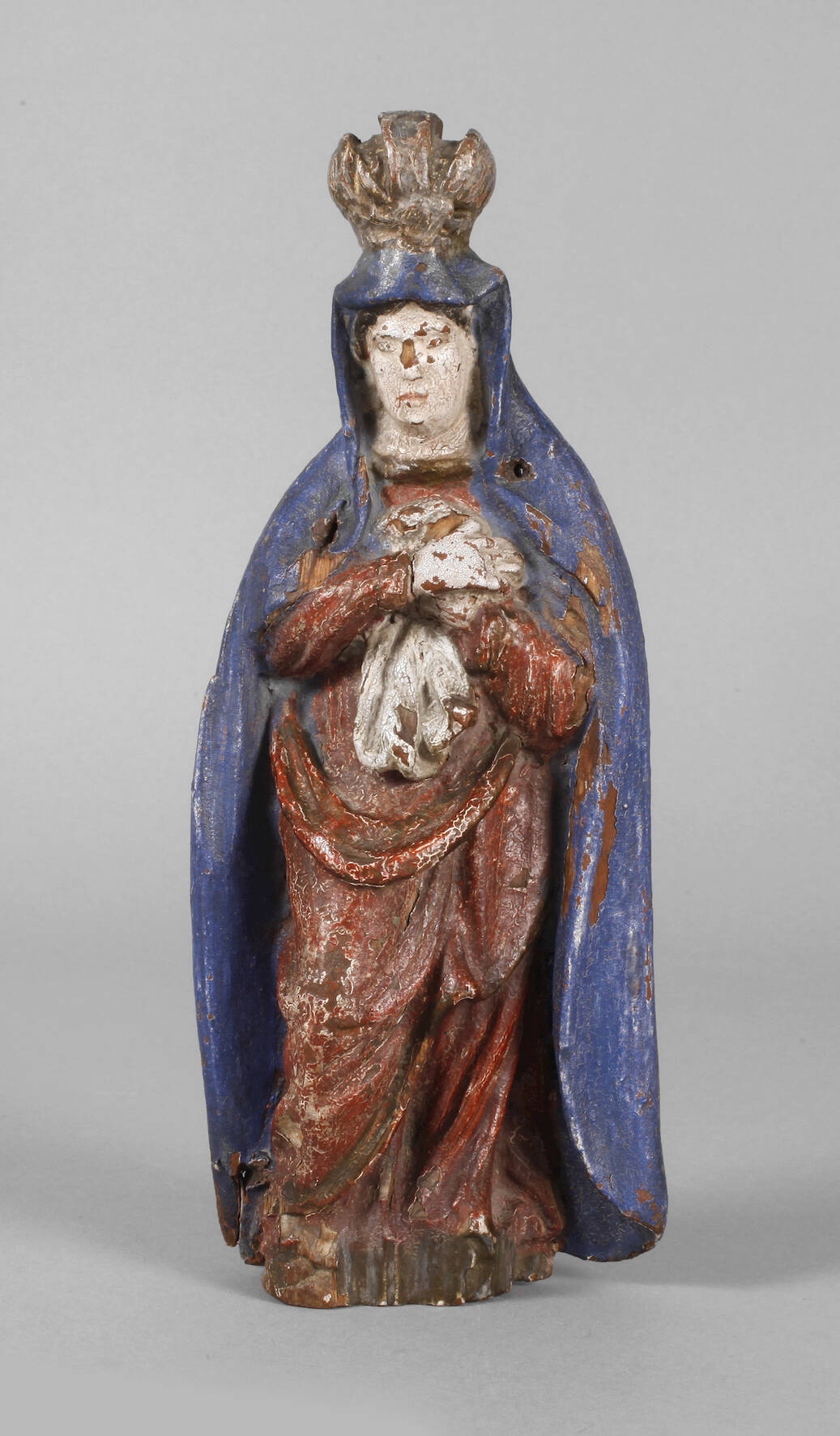 Geschnitzte Heiligenplastik