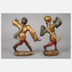 Paar Moriskentänzer Grödnertal