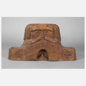 Geschnitzter Fassriegel