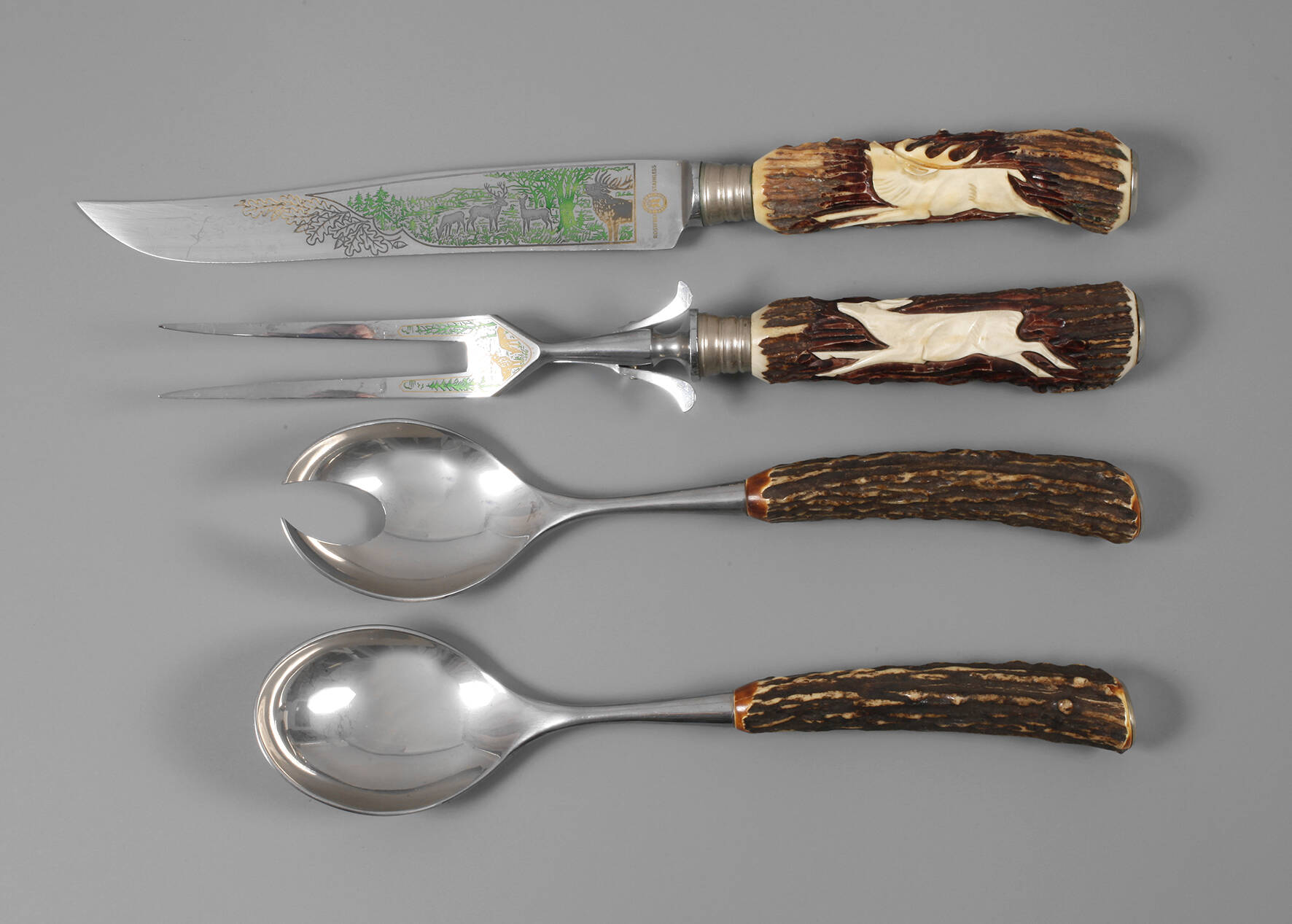 Jagdliches Vorlegebesteck