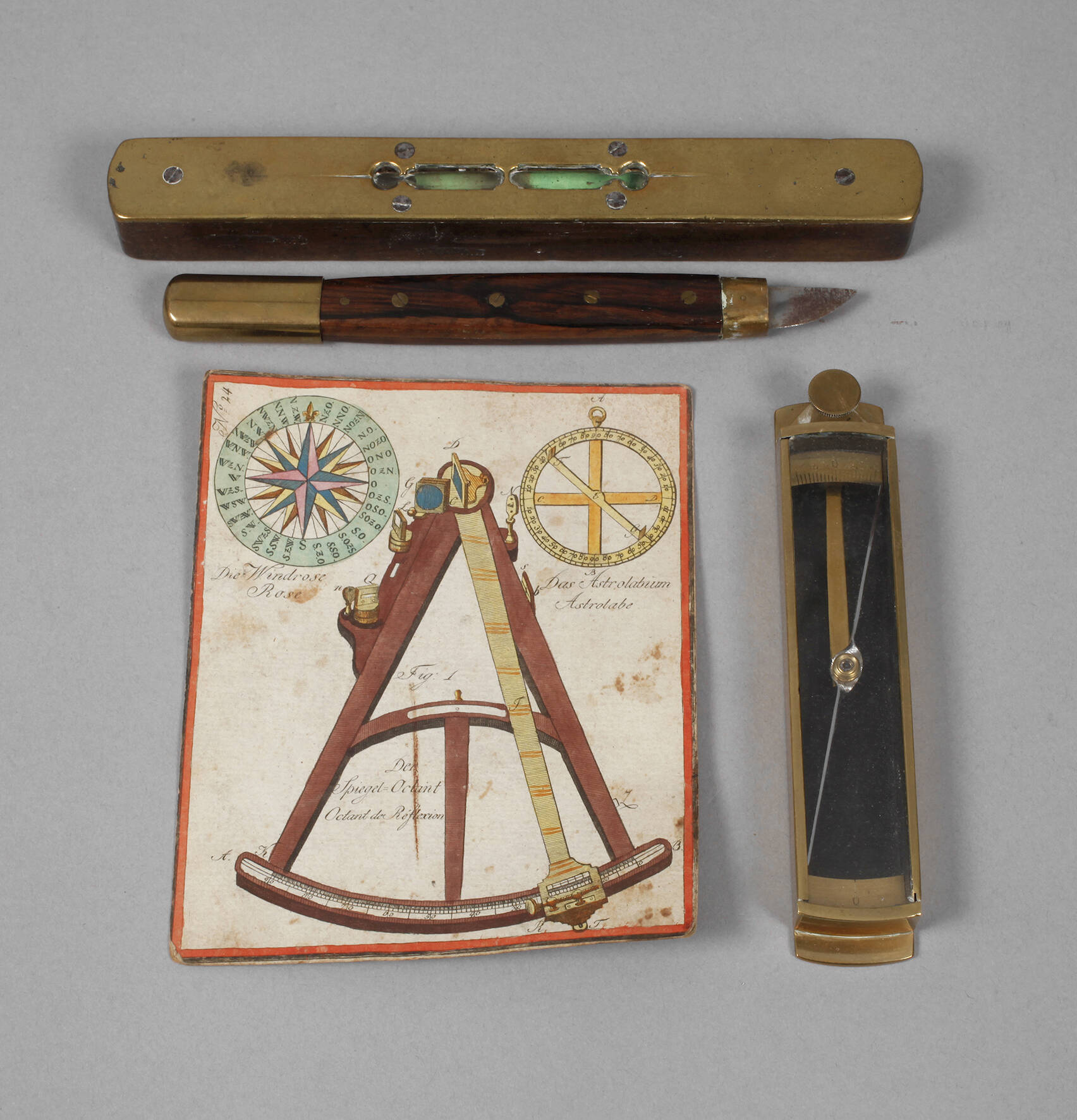 Drei wissenschaftliche Instrumente