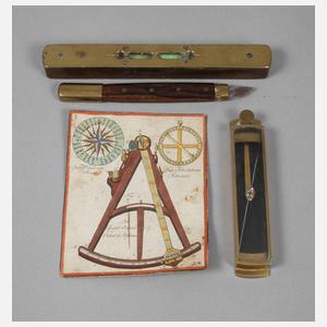 Drei wissenschaftliche Instrumente