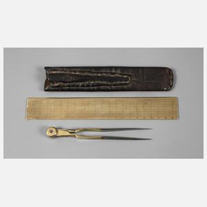 Stechzirkel und Lineal