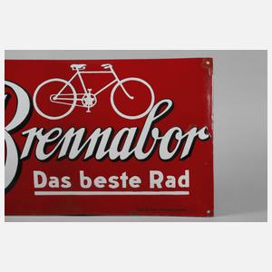 Emailleschild Brennabor