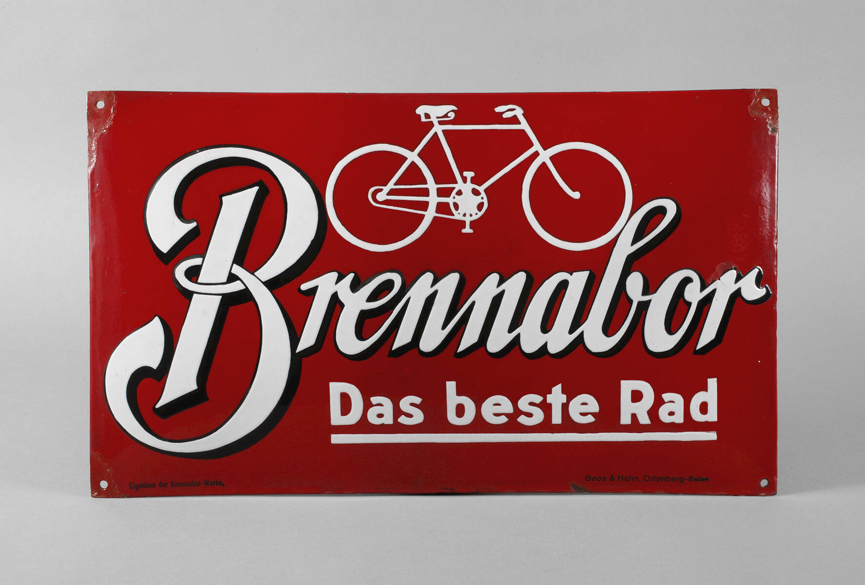 Emailleschild Brennabor