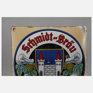 Emailleschild Schmidt Bräu