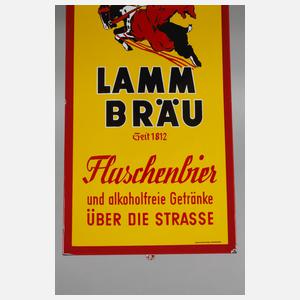 Emailleschild Lammbräu