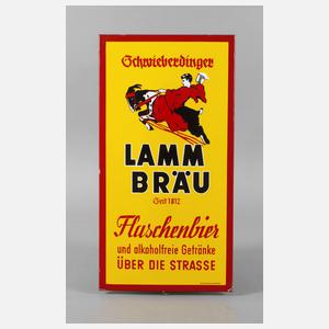 Emailleschild Lammbräu