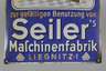 Emailleschild Seiler