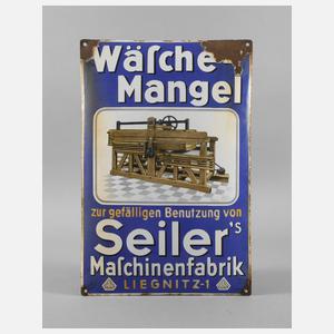 Emailleschild Seiler