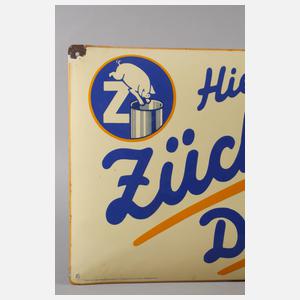 Emailleschild Züchner