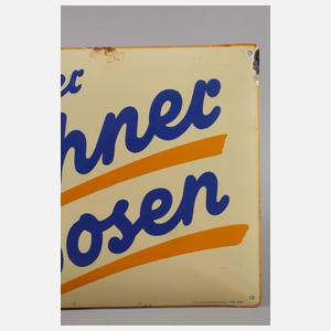 Emailleschild Züchner