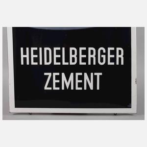 Emailleschild Heidelberger Zement