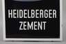 Emailleschild Heidelberger Zement