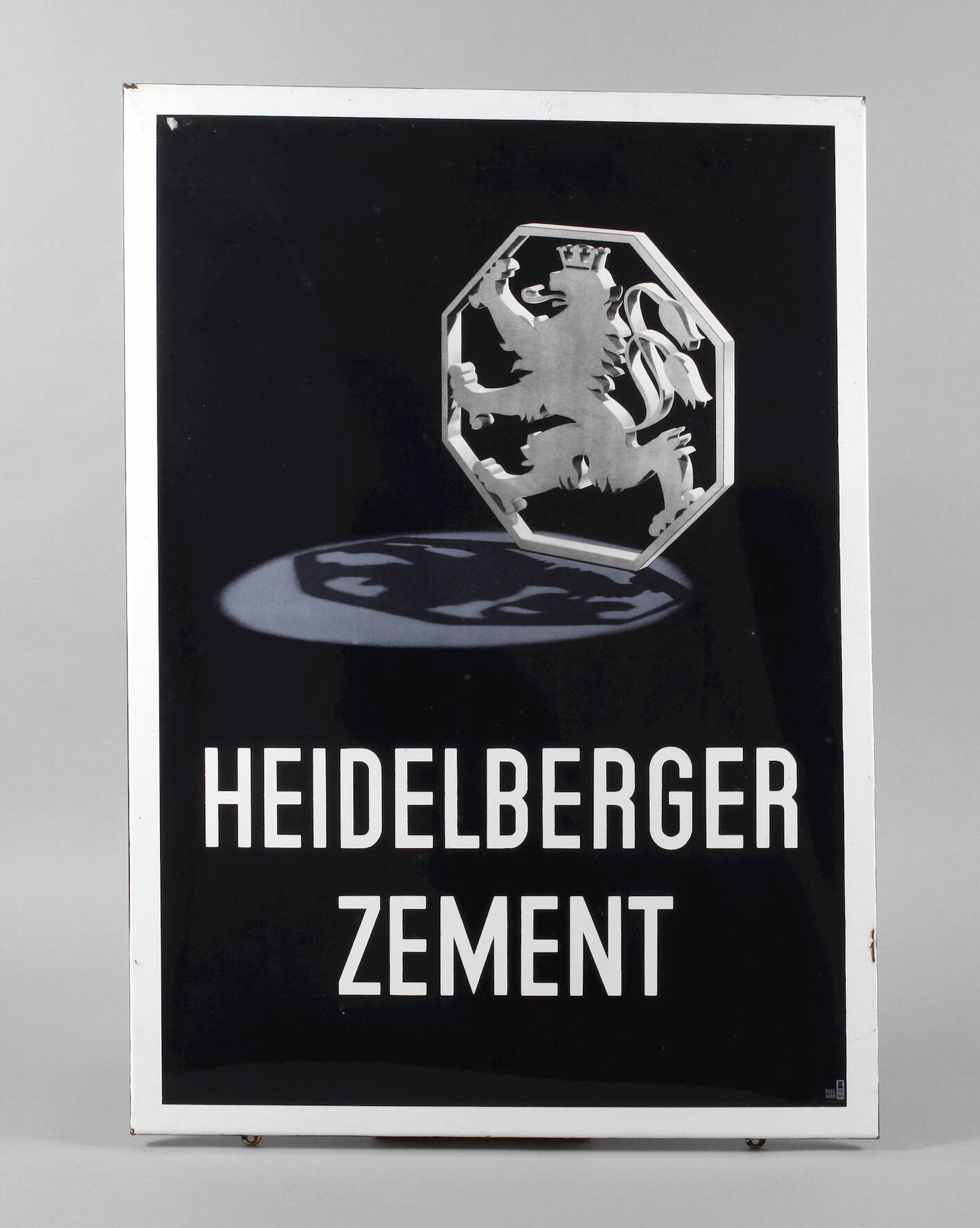 Emailleschild Heidelberger Zement